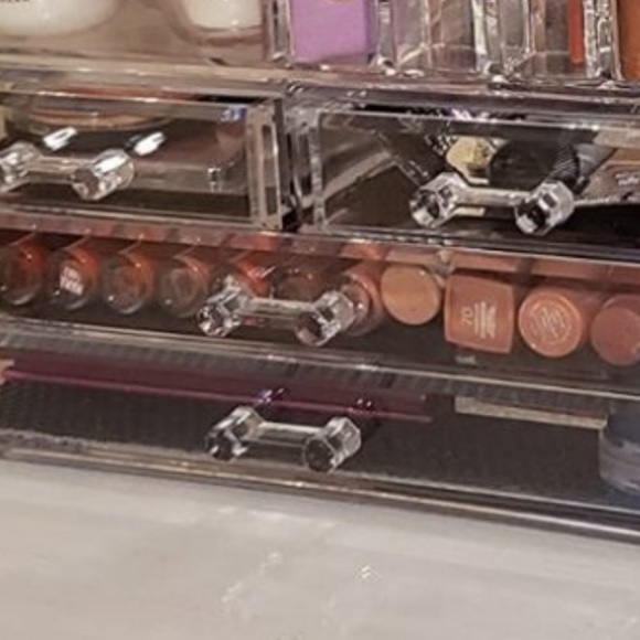 Ikee Design Clear Cosmetic Storage Organizer,/Acrylic/Lucite - Picture 9 of 10